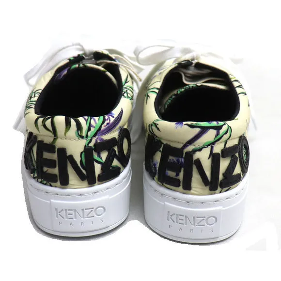 Kenzo KENZO K-SKATE LACE UP SNEAKERS Yellow 36 Canvas Shoes