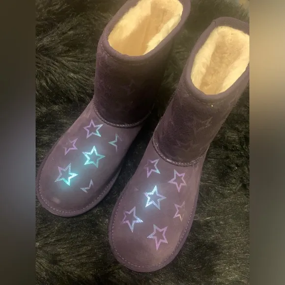 KIDS CLASSIC II IRIDESCENT STARS BOOTS