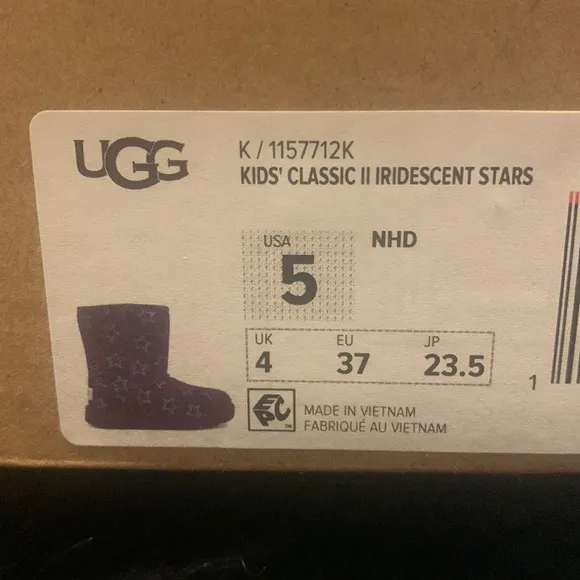 KIDS CLASSIC II IRIDESCENT STARS BOOTS