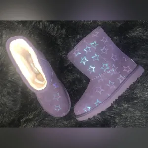 KIDS CLASSIC II IRIDESCENT STARS BOOTS