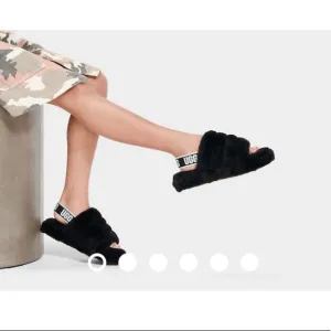 KIDS FLUFF YEAH BLACK SANDALS #6