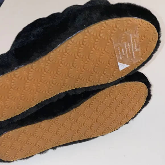 KIDS FLUFF YEAH BLACK SANDALS #6