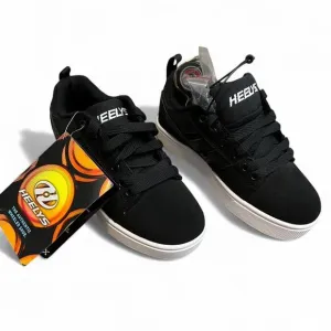 Kids Heelys Black White Roller Skate Shoes Unisex Size 3 Youth New With Tags