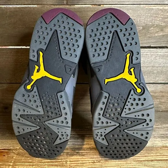 Kids Nike Air Jordan 6 Retro PS Bordeaux Basketball Sneakers Shoes Size 12 C GUC