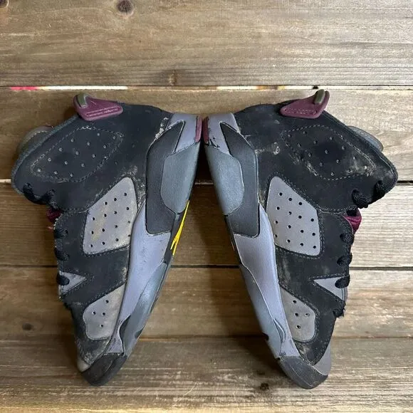 Kids Nike Air Jordan 6 Retro PS Bordeaux Basketball Sneakers Shoes Size 12 C GUC