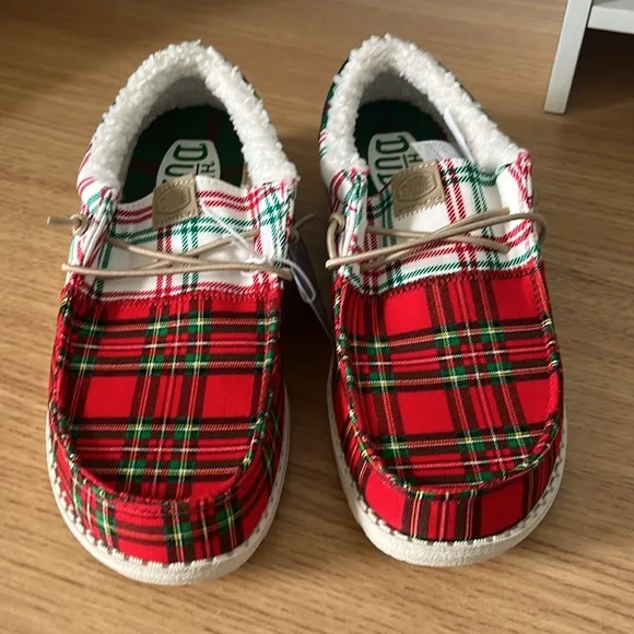 Kids Wally Tri Y Tartan Plaid Shoes Size J5