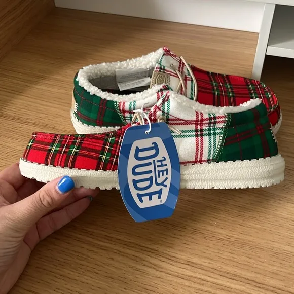 Kids Wally Tri Y Tartan Plaid Shoes Size J5