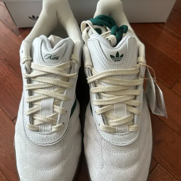 KITH Koresco National Adidas Men's White and Green Sneakers