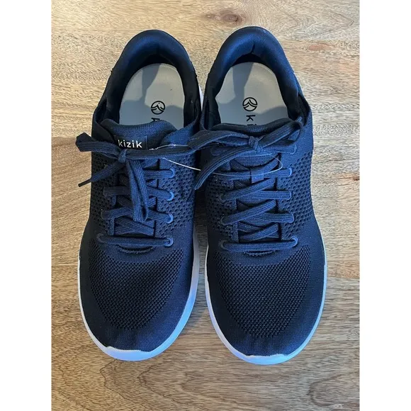Kizik Shoes - Lima Men's Size 11w Womens Size 12.5w Black Slip On Sneakers new