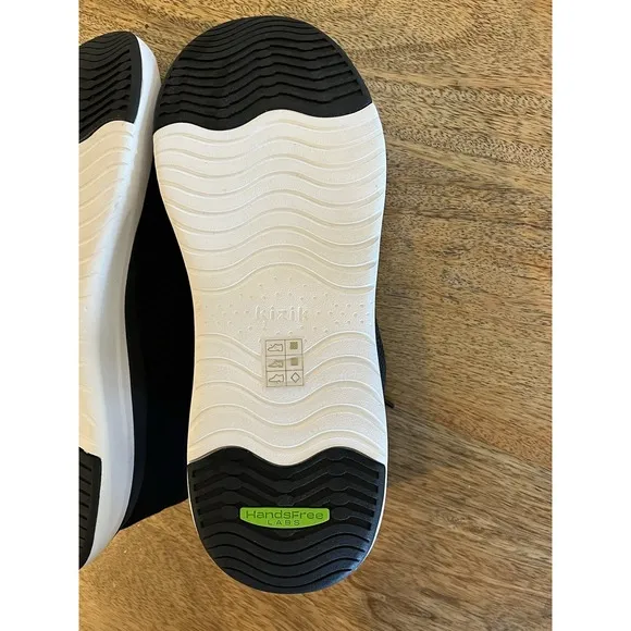 Kizik Shoes - Lima Men's Size 11w Womens Size 12.5w Black Slip On Sneakers new