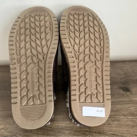Koolaburra by Ugg Bordon Men's Brown Slip On Scuff Slipper Size 8 SKU#24167