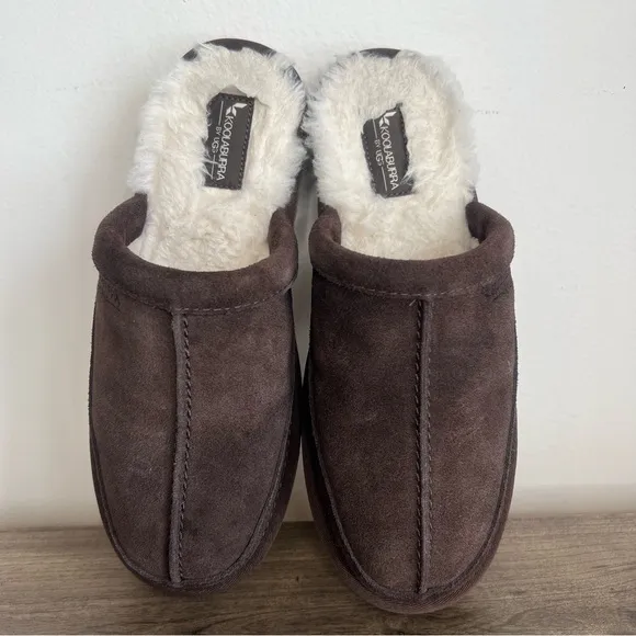 Koolaburra by Ugg Bordon Men's Brown Slip On Scuff Slipper Size 8 SKU#24167