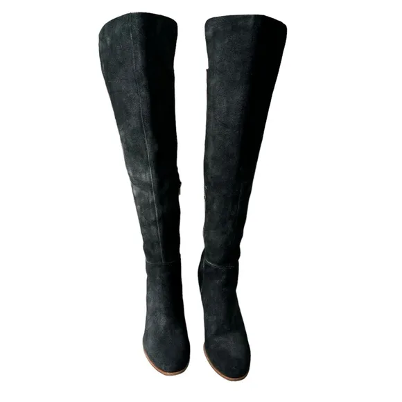 Kork-Ease Black Suede Pavan Over-the-Knee Boots 8