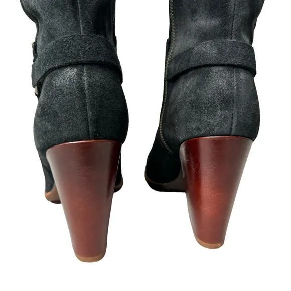 Kork-Ease Black Suede Pavan Over-the-Knee Boots 8