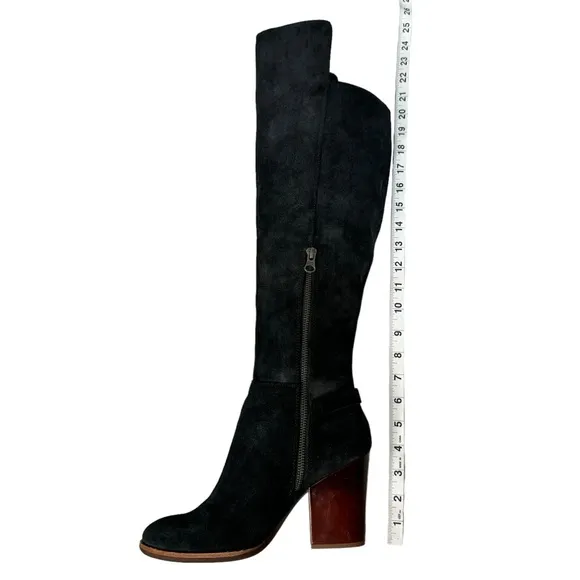 Kork-Ease Black Suede Pavan Over-the-Knee Boots 8