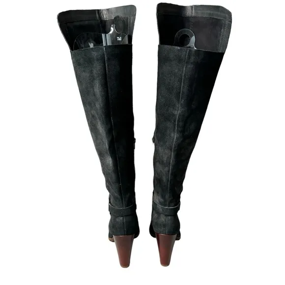 Kork-Ease Black Suede Pavan Over-the-Knee Boots 8