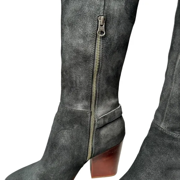 Kork-Ease Black Suede Pavan Over-the-Knee Boots 8
