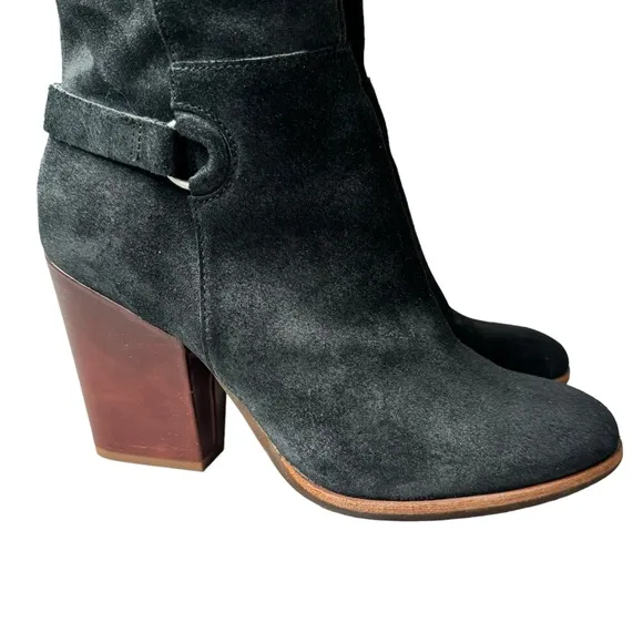 Kork-Ease Black Suede Pavan Over-the-Knee Boots 8