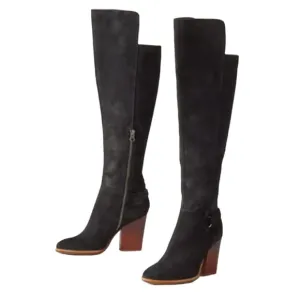 Kork-Ease Black Suede Pavan Over-the-Knee Boots 8