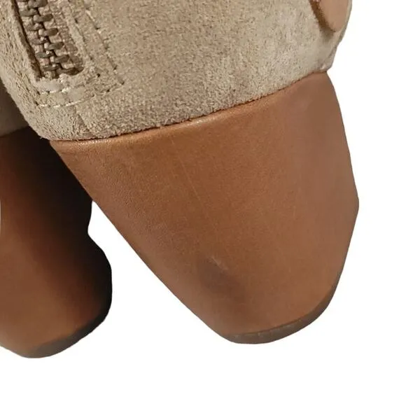 Kork-ease Stina Leather Strappy Heeled Booties Taupe Beige