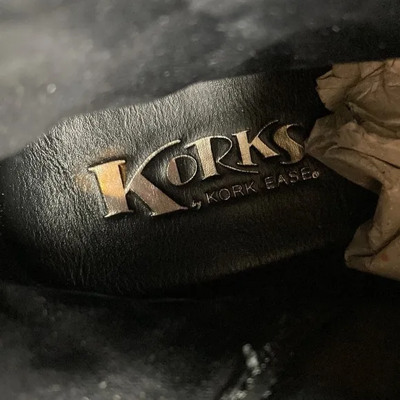 Korks by Kork-Ease Ankle Boots 8 Moto Cassandra Suede Leather Western Harness