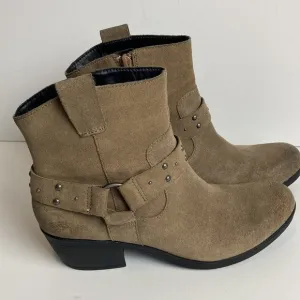 Korks by Kork-Ease Ankle Boots 8 Moto Cassandra Suede Leather Western Harness