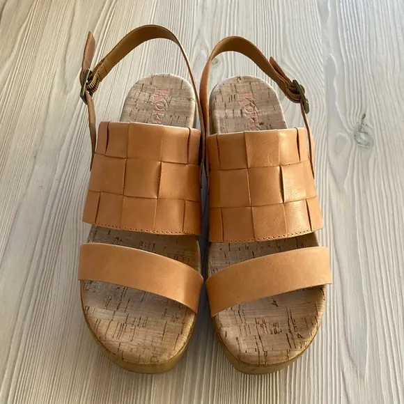 Korks Fraya Platform Wedge Sandals size 8M