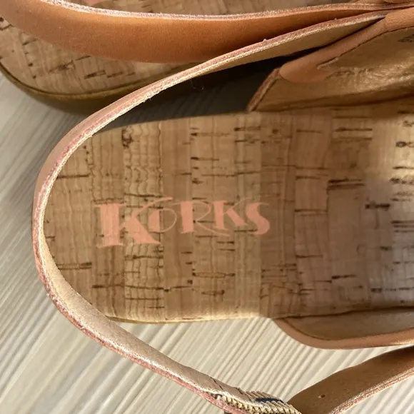 Korks Fraya Platform Wedge Sandals size 8M