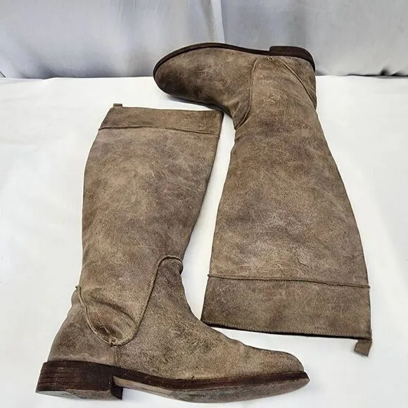 Kors Michael Kors Suede Leather Tall Riding Boots Size 9.5