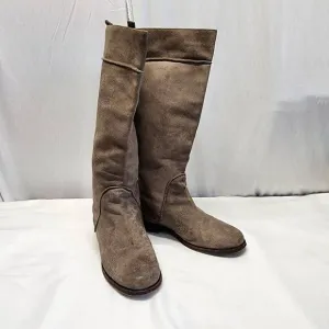 Kors Michael Kors Suede Leather Tall Riding Boots Size 9.5