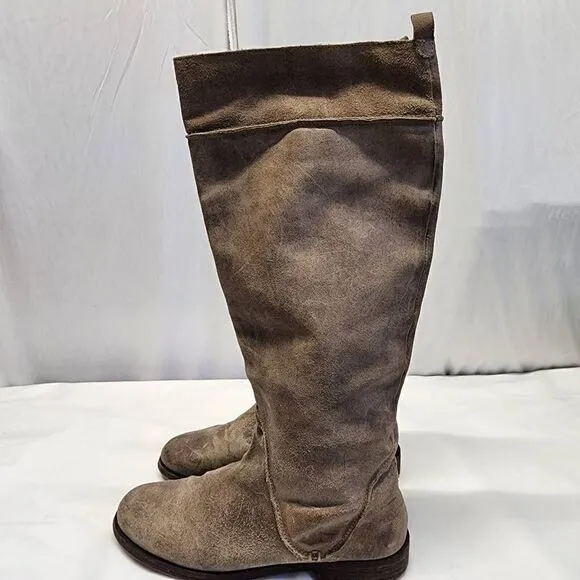 Kors Michael Kors Suede Leather Tall Riding Boots Size 9.5