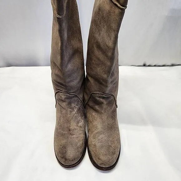 Kors Michael Kors Suede Leather Tall Riding Boots Size 9.5