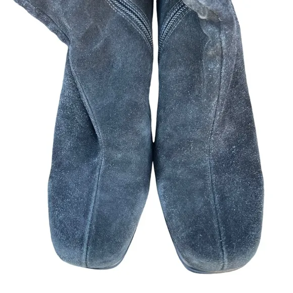 La Canadienne Tall Wedge Suede Boots Size 7.5
