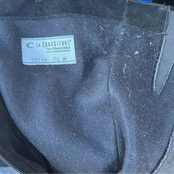La Canadienne Tall Wedge Suede Boots Size 7.5