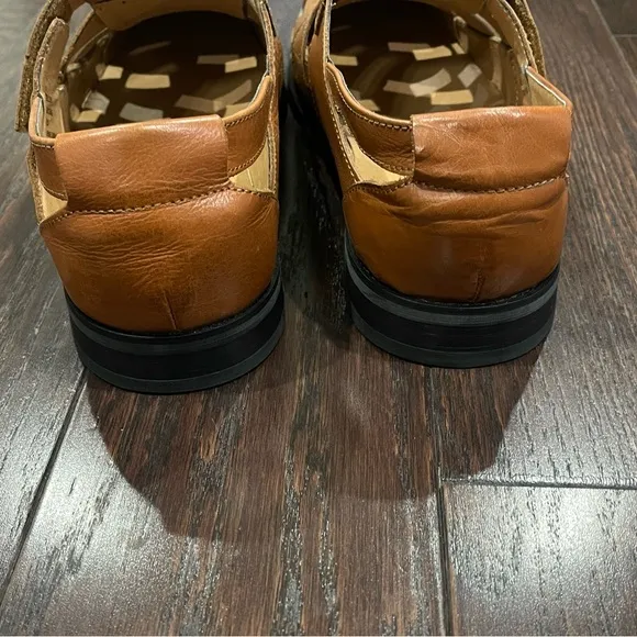 La Milano Italian Leather Open Weave Shoes Men Size 12