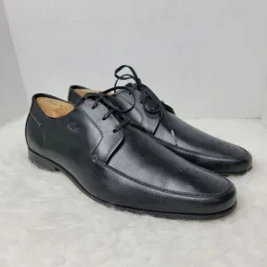 Lacoste James  Black Leather Oxford Men's Shoes Size 9.5
