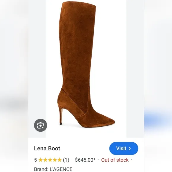 L'AGENCE LENA II TALL LEATHER/SUEDE BOOTS