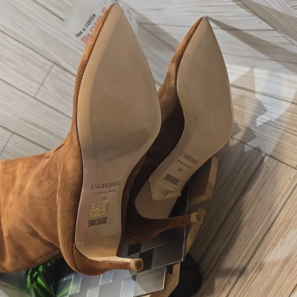 L'AGENCE LENA II TALL LEATHER/SUEDE BOOTS