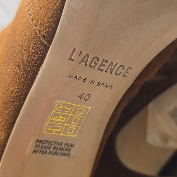 L'AGENCE LENA II TALL LEATHER/SUEDE BOOTS