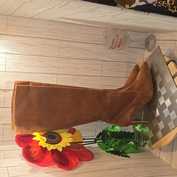 L'AGENCE LENA II TALL LEATHER/SUEDE BOOTS