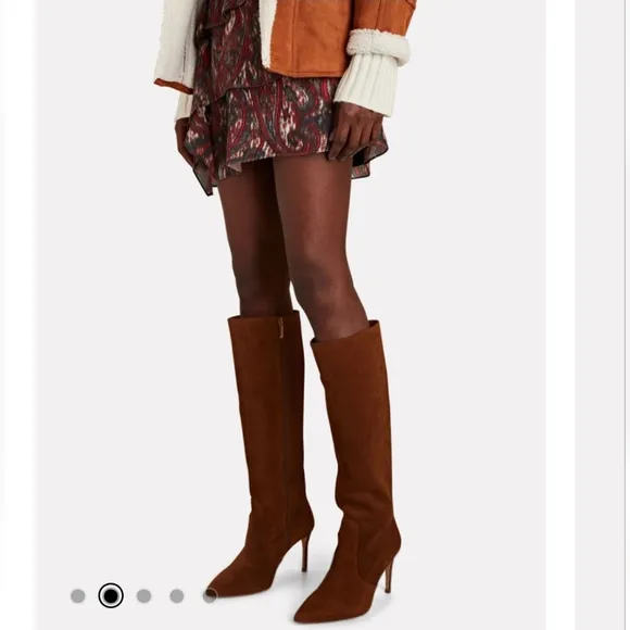 L'AGENCE LENA II TALL LEATHER/SUEDE BOOTS
