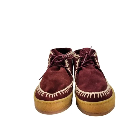 Laidback London Women's Shenje Crochet Lace up Chukka Boots