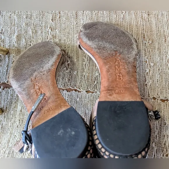 L.A.M.B. Fish Net Shoes