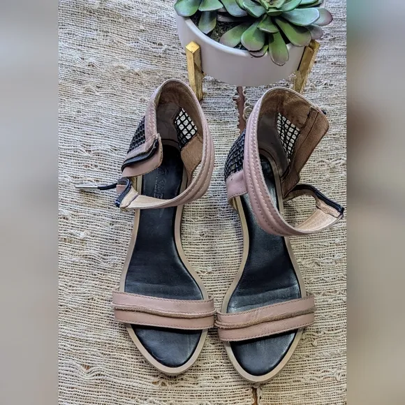 L.A.M.B. Fish Net Shoes