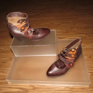 L’ARTISTE by Spring Step Leather Autumn Brown Shoes Size 40 (US Size 9)