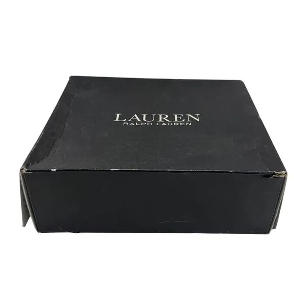 Lauren Ralph Lauren Saddle Brown Leather Ankle Boots – Size 8.5