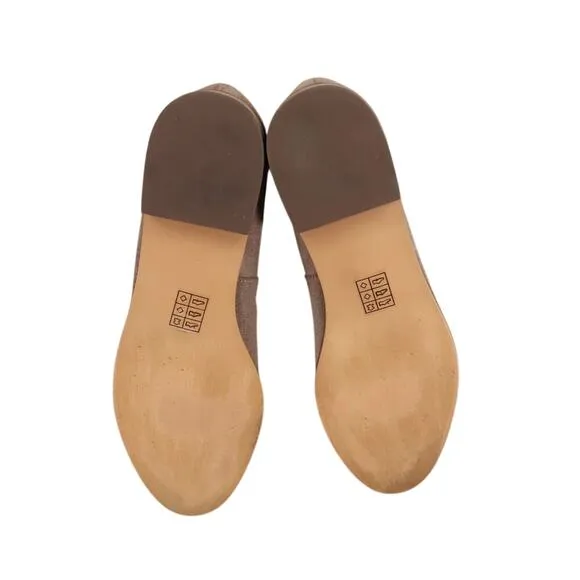 Levity Shoes Womens 8.5 Loafer Slip On Suede Carla Classic Career Slipper Brown