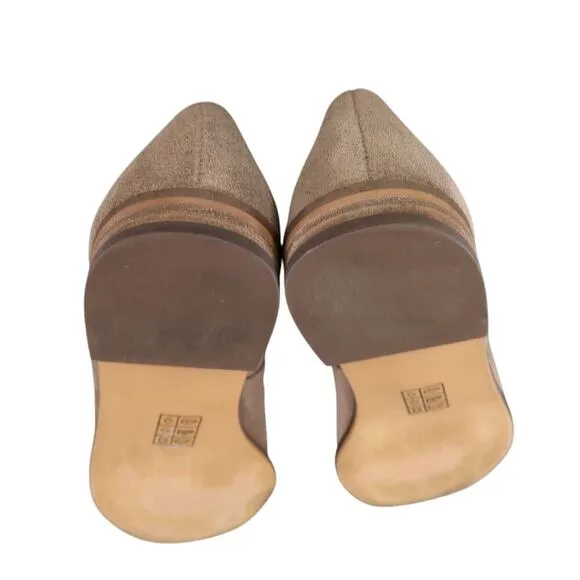 Levity Shoes Womens 8.5 Loafer Slip On Suede Carla Classic Career Slipper Brown