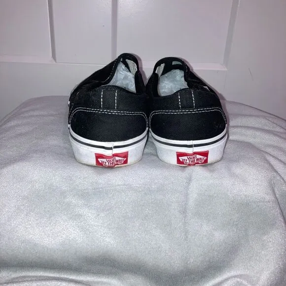 Like new Vans Classic Black Slip On Shoes 8