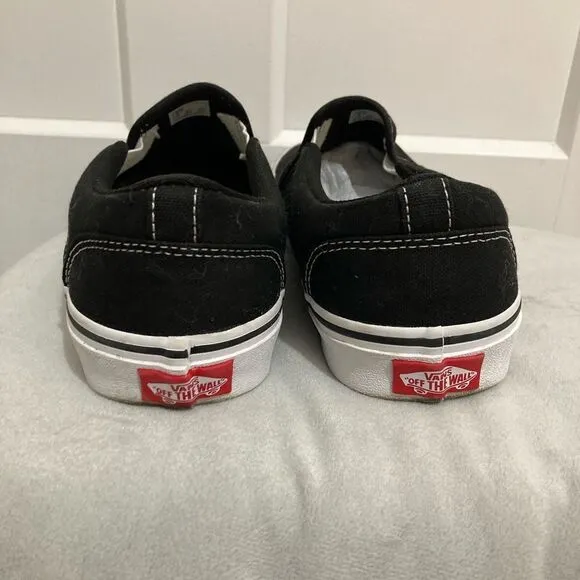 Like new Vans Classic Black Slip On Shoes 8